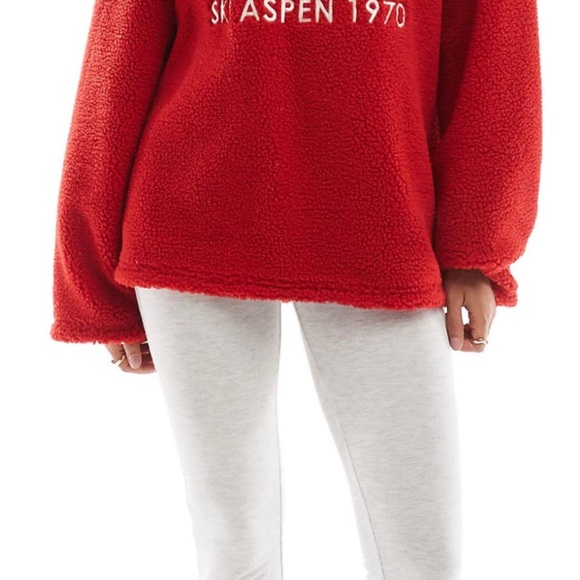 Red Après Ski Aspen 1970 Pullover - Picture 4 of 4